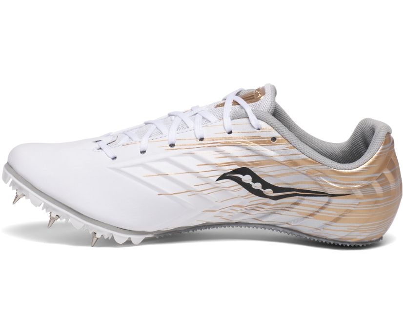 Saucony Spitfire 5 Women's Running Shoes White / Gold | AU 204CTVE